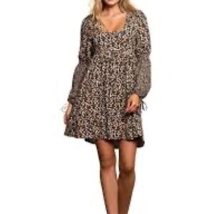 Maaji Leopard Bishop‎ Sleeve Sundress
